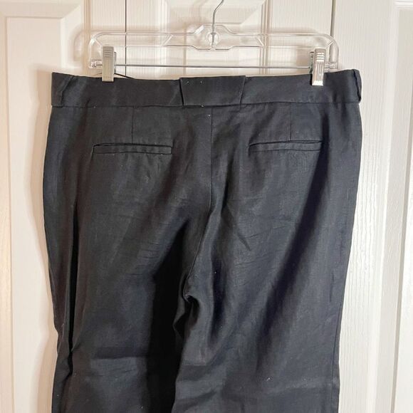 J. Crew Linen City Fit Career Casual Flat Front Wide Leg Unlined Pants - Picture 7 of 14